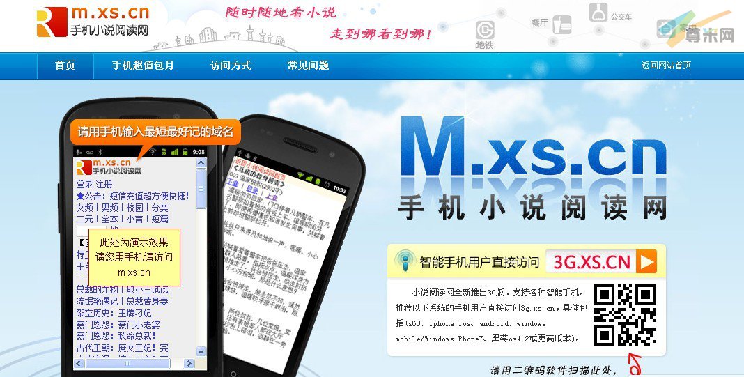 手机小说阅读捧出CN短域名：极品xs.cn启用